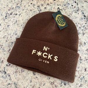 FIELD GRADE No F*cks  Given Winter Beanie
